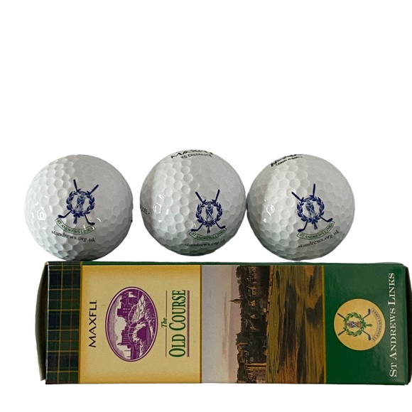 St. Andrews, Maxfli Box of 3 golf Balls. - Picture 2 of 4
